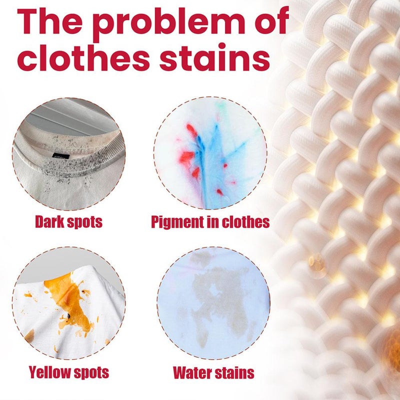 Stain Remover Wet Wipes, Individually Wrapped Emergency Ink Stain Remover for Clothes, Shoes & Bed Sheets, Fast-acting Formula for Coffee, Grease, Ink & More, Outdoor & Travel Necessity (2pcs) - Image 3